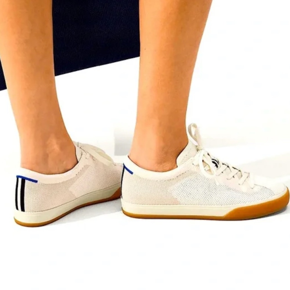 Rothy’s The Lace Up Sneaker in Blonde size 11